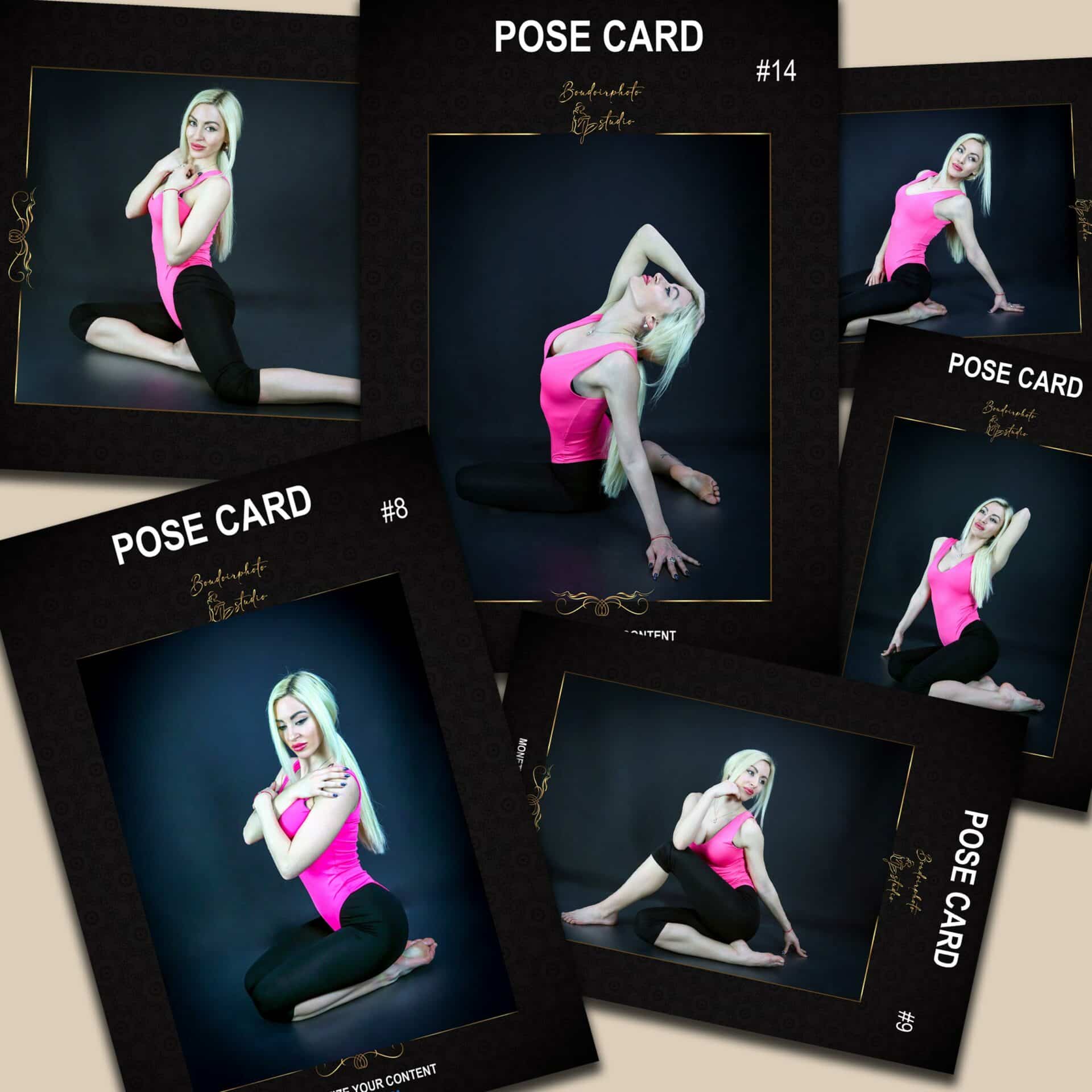 Photo poses for fashion and boudoir photography